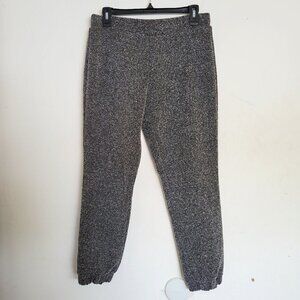 One by Chapter One Tweed Gray Elastic Waist Thick Pull On Jogger Pants Sz Small